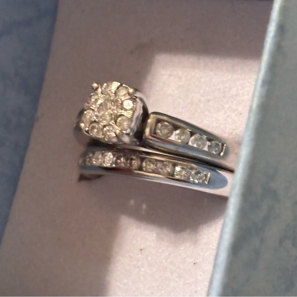 Silver Diamond Channel Set Ring